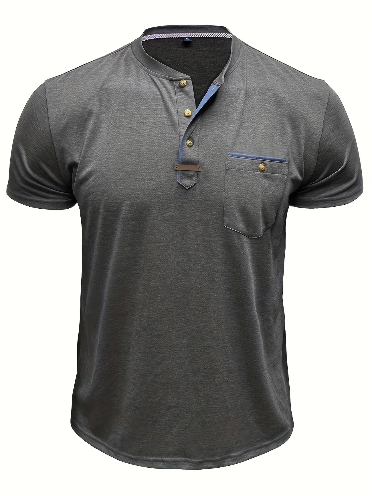 Saxon - Elegant Rund Hals T-shirt Med Lomme